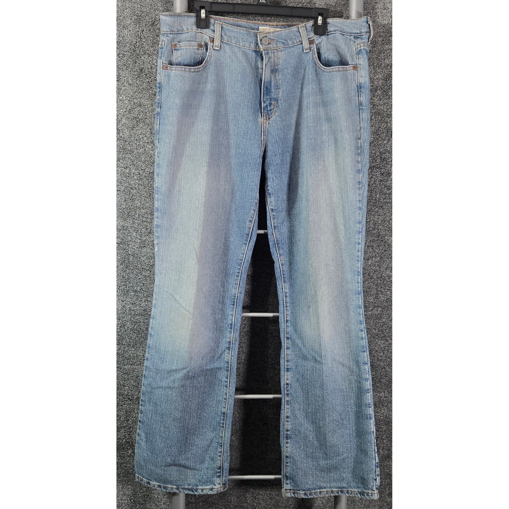 Levis 515 Bootcut Jeans Light Wash Blue Denim Mid Rise 36x32